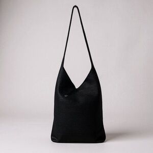 The Sak Crochet Knit Shoulder Bag, Black, Medium Size